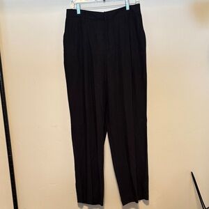 Divided by H&M black pants Mside pockets small front pleat 17% linen 83% viscose